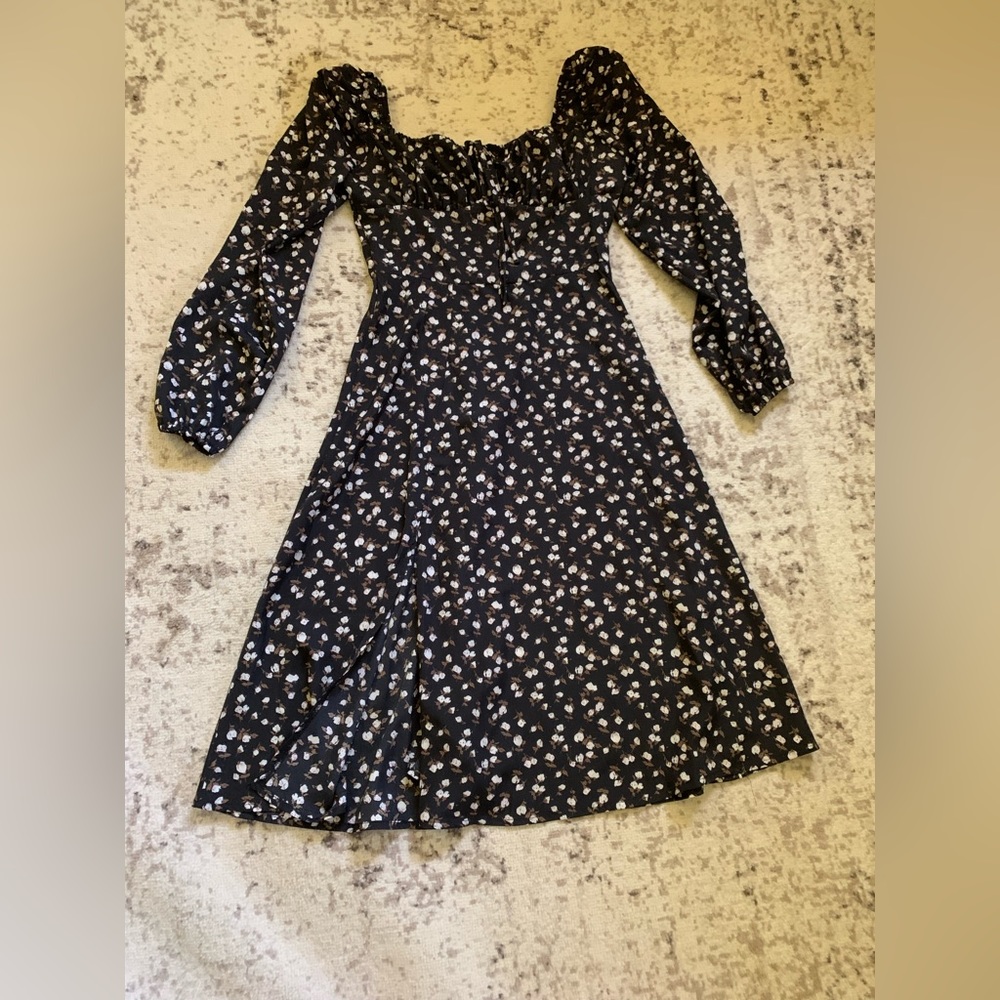Shein floral midi dress